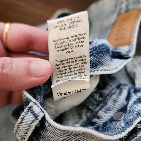 Pacsun Static Blue High Waisted Button Fly Dad Jeans - Picture 8 of 11